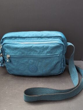 Kipling Women's Deena Teal Crossbody Bag.